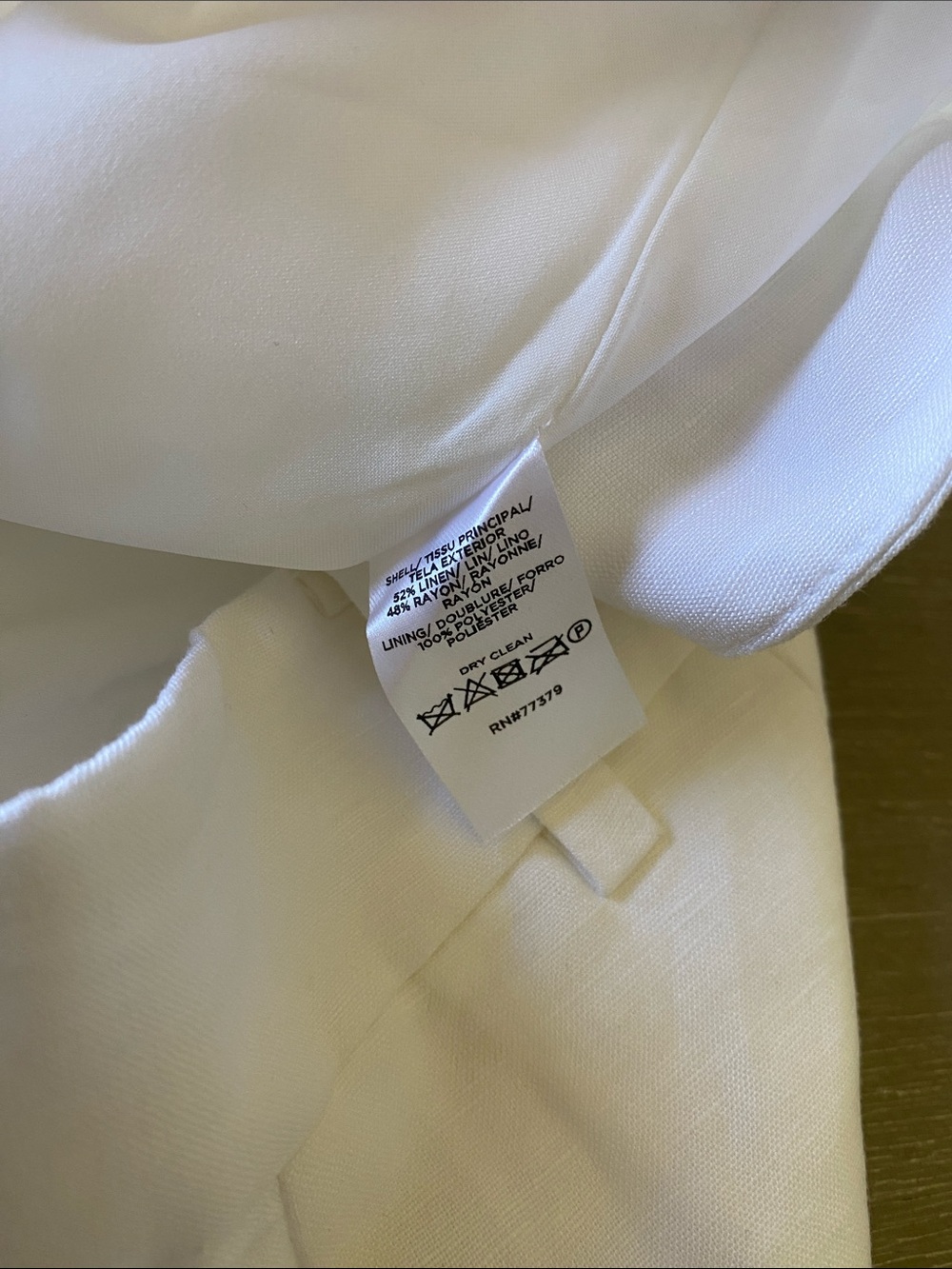 Ann Taylor White Linen Bermuda Shorts size 6 - Picture 13 of 13